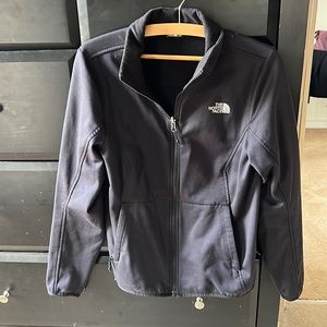 The North Face classic black zip jacket